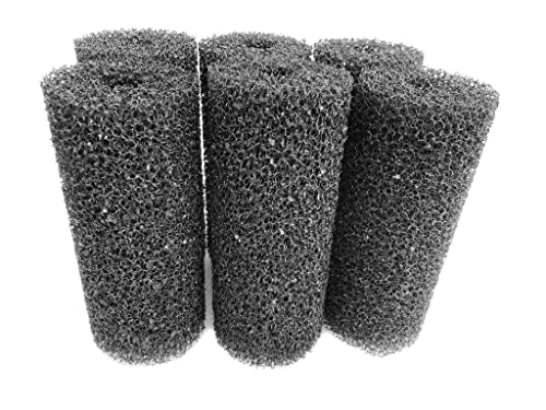 Wave Point 5.9″ Big Prefilter Sponge Foam Replacement Filtration Kit for Pond Aquarium Fish Tank (6pc) - size: 6 pcs