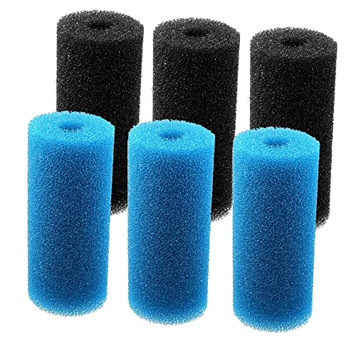 5.9″ Big Prefilter Foam Sponge Replacement Filtration Kit for Pond Aquarium Fish Tank Pad (6PCS) - size: 6PCS