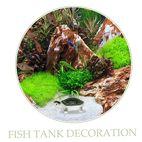 DOITOOL Home Floating Animal Decor 3pcs Ceramic Frog Turtle Fish Tank Aquarium Decor Decorative Ornaments
