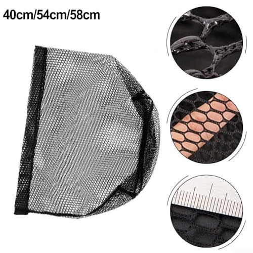 Replacement Netting for Fishing Landing Net, Nylon Mesh Bag with 66Ib Load Capacity, for Freshwater and Saltwater, 40-50cm Diameter,3 Sizes - size: 19.7"
