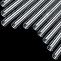Clear Rigid Acrylic Pipe Tube 1"(25mm) OD x 2mm Wall Thickness 15.5" Length Round DIY Chemical Resistant High Impact PMMA Tubing for Lamps and Lanterns, Water Cooling System (10 Pcs) - size: 1 Inch