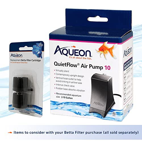 Aqueon Betta Filters Natural Plant One Size (Pack of 2) - size: One Size (1 Count) (Pack of 2)