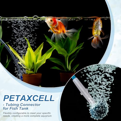 Aquarium Air Valve Connector, Aquarium Air Pump Accessories Straight Connector Plastic Inline Tubing, (12 Pcs), Intended for Fish Tank Oxygenation System - style: Straight Connector