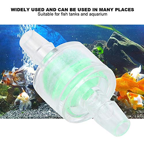 Aquarium Check Valves 10 PCS Plastic ABS 8mm Green for Air Pump, Non Return Valve for Fish Tank Silicone Tube Filtration