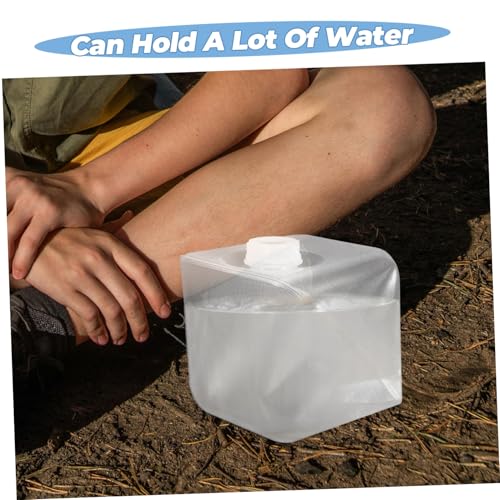 Toddmomy Collapsible Water Storage Tank Lid Flexible Plastic Water Container for Camping Outdoor Adventures and Emergency Supply Folding Bucket