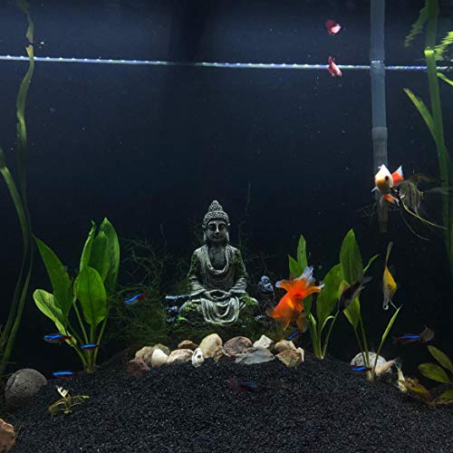 SLOCME Aquarium Buddha Statue Decorations - Aquarium Decor Ornament Fish Tank Buddha Statue Decoration