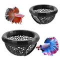 Betta Hammock Betta Fish Bed Floating Bettas Hide & Shrimp Cave, Aquarium Hiding Feeding Decorative Accessories, Safe Resting Spot for Betta-Fish, Shrimp and Small Fish (Black, 2 PCS)