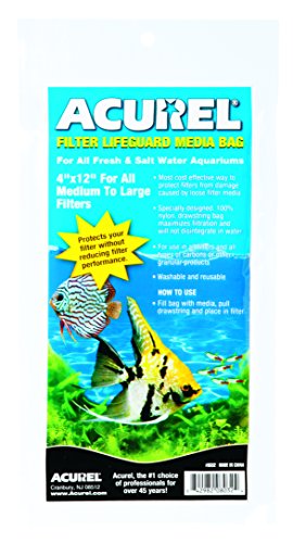 Acurel Filter Drawstring Lifeguard Media Bag, 4-Inch by 12-Inch - size: 4-Inch by 12-Inch