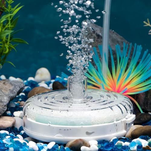 Pawfly Large Aquarium Sponge Filter, Internal Fish Tank Filter with Foam and Filter Balls Detachable Submersible Filter for 20-40 Gallon Fish Tanks (Air Pump Not Included) - size: Large