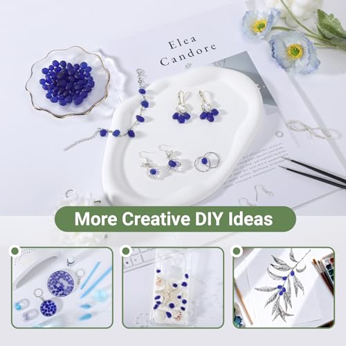 SUREAM Frosted Sea Glass Stones, Deep Blue Smooth Fish Tank Gravel, Glass Pebbles for Fish Tank, Vase Fillers, DIY Crafts, Home Garden Decor(0.8 LB) - color: Deep Blue