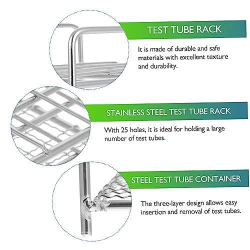 1Pc Test Tube Rack Laboratory Tube Holder with and Easy to Store and Clean for Scientific