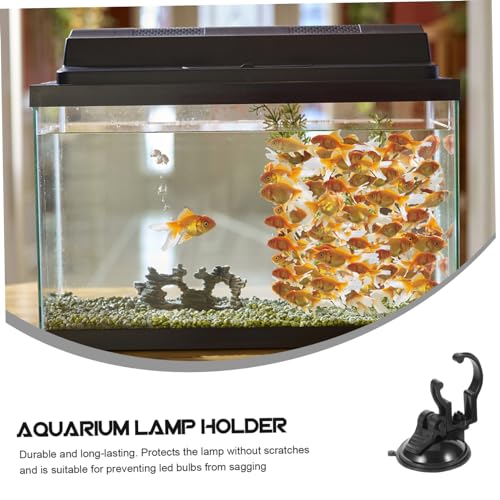 COLLBATH 2pcs Cup Lamp Clips for Fish Tank Light Brackets for Aquariums and Easy to Install Holders for Led Strip Lights