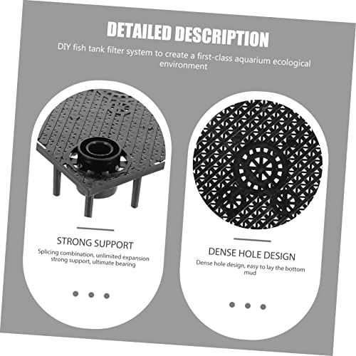 12pcs Aquarium Bottom Filtering Plates Fish Tank Divider Dividing Boards for Easy Installation and Water Permeability
