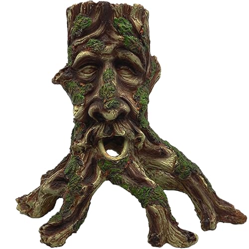 Tfwadmx Large Aquarium Driftwood Decaying Trunk Terrarium Resin Hollow Tree Root Log Ornament Decoration Fish Tank Hideouts Climbing Habitat Accessories for Bearded Dragon Snake Chameleon Reptile