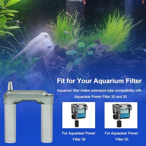 Aquarium Filter Intake Extension Tube, U Tube Compatibility with Aquaclear Power Filter 30 50, for Aquaclear Intake Tube Keeps Water Crystal Clear, Aquarium Filter Replacement Part A16150