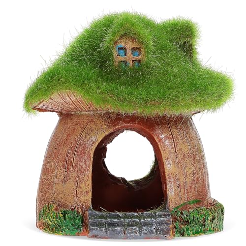 Happyyami Betta Fish Tank Hideout Aquarium House Compact Fish Shelter Decorative Ornament for Small Aquariums and Betta Tank Decor