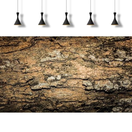 Tree Bark Texture Aquarium Background Old Wood Texture Reptile Tank Background Aged Rough Natural Wooden Bark Terrarium Background Wooden Textured Aquarium Fish Tank Background Poster Decors 24x16in - color: Reddish-Brown, size: 24(W)x16(H)inches/ 60(W)*4