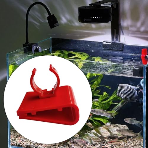 Baoblaze 5X Fish Tank Water Pipe Clamps,Fish Tank Tubing Holders,Adjustable Aquarium Tool,Aquarium Accessories Fixing Bracket, Style A - size: STYLE A