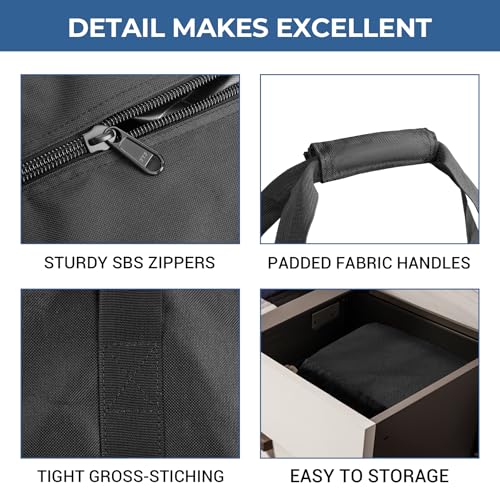 COOLBEBE 60" Sports Duffle Bag - 332L Extra Large Travel Duffel Luggage Bag with Upgrade Zipper, Sturdy & Water Resistant Long Duffle Bag for Camping Moving (Black 60inch) - size: 60" x 17" x 20"