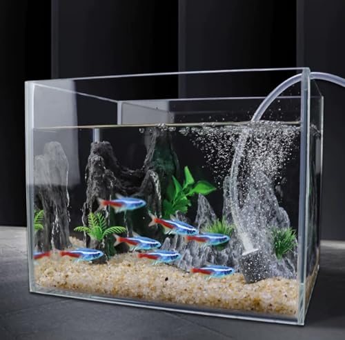 Mipukbay 16 FT Aquarium Airline Tubing Kit - Includes 2 Check Valves, 2 Air Stones, 6 Suction Cups, 2 Adjusting Valves & 2 Splitters, Aquarium Air Pump Accessories for Fish Tank Oxygen Systems