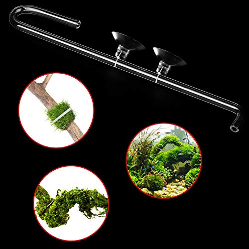FEBSNOW Aquarium Suction Cups, Fish Tank Suction Cups Aquarium Suction Cup Clip Suction Hooks with 30 PCS Adjustable Cable Ties for Plants, Planter, Binding Moss Shrimp Nest (10)