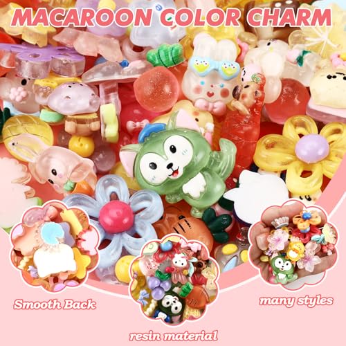 Tmtains Slime Charms Kawaii Resin Charms 3D Cute Nail Charm Mini Flatback Luminous Animal Charm Bulk Resin Jewelry Making Turtle Embellishments Supplies for Cell Phone Scrapbooking DIY Crafts - color: Dd Large Clear
