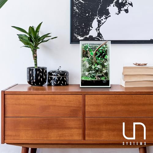 UNS Ultra Clear Rimless Tank - 3.1GAL | 12L - 7.87x7.87x11.81 | 20x20x30 CM, 5mm Glass Thickness, Leveling Mat Included - Low Iron, High Clarity Fish Tank w/ 45° Mitered Edge - [20T] - size: [20T] - 3.1 Gal - 7.87 x 7.87 x 11.81 in