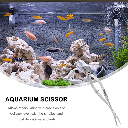 Balacoo Aquascaping Spring Scissors Stainless Steel Water Plant Aquarium Trim Tool