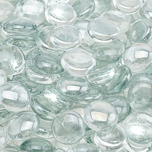 Stanbroil 10-Pound Fire Glass Beads - 1/2 inch Luster Fire Glass Drops for Fireplace Fire Pit | Gas Log Sets | Landscaping | Fish Tank, Crystal Ice Luster - color: Crystal Ice Luster