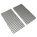 RLECS 2pcs 30cm x 15cm Plastic Grid Divider Tray Egg Crate Louvre Aquarium Fish Tank Bottom Isolation, Black