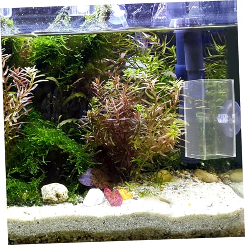 Toyvian Betta Fish Acrylic Tube Tunnel Dual Purpose Hideout for Betta Fish Shrimp Resting Leaf Spawning Bed Quick Installation Fish Tank Decoration Secure Aquarium