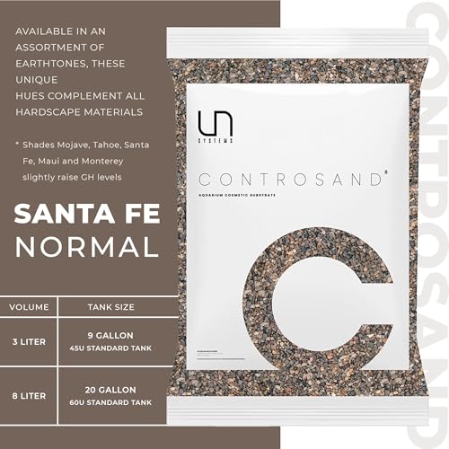 Ultum Nature Systems Controsand Santa Fe Aquarium Gravel (8L) - Small Pebbles for Fish Tank - Planted Aquarium Rocks - Fish Tank Substrate - Aquarium Pebbles - Versatile Fish Tank Stones - size: 8L