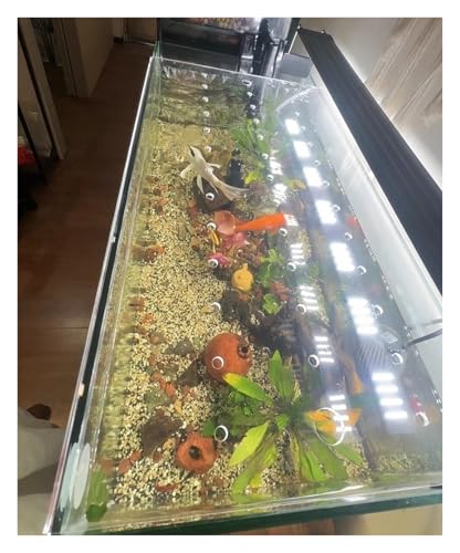 LZMZMQ Aquarium Anti Jump Cover Acrylic, Cat Proof Terrarium Lids, Fish Tank Anti-Jump Lid, Top Mount Aquarium Hood with Hole, 8 12 14 16 18 20 inch Wide(L35xW30cm/13.8x11.8in) - size: L35xW30cm/13.8x11.8in