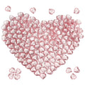 150 Pcs Pink Acrylic Heart Shaped Crystals, 0.9 Inch Heart Crystal Rhinestones, Diamond Fake Gems for Vase Fillers,Table Scatters,Wedding Centerpieces,Birthday,Bridal Shower - color: Pink