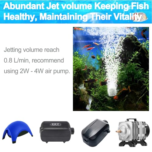20 Pack Aquarium Air Stones - Air Pump Accessories of 1 Inch Cylinder Fish Tank Air Stone Aerator Bubble Diffuser for Nano Air Pumps Fish Tanks and Small Buckets - size: 20 PCS Air Stone