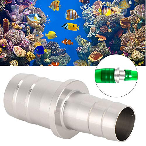 Aquarium Hose Adapter, Stainless Steel Fish Water Pipe Adapter Converter Aquarium Tubing Pipe Connector Hose Joint Fittings(12mm to 16mm)