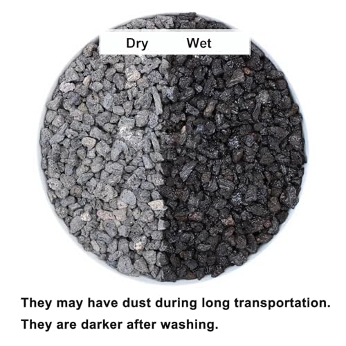 Boniosz 2lb Black Horticultural Lava Rock Soil Additive for Cacti, Vase Fillers, Succulents and Terrarium Plants - No Dyes or Chemicals - 100% Pure Volcanic Rock - color: Black Lava Rocks, size: 2lb