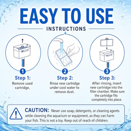 Hedday 24 Pack Filter Cartridges Compatible with Top Fin EF-S Element, Upgrade Aquarium Filter for BF5 BETTAFLO,EF-S Filter Cartridges Compatible with Top Fin Fish Tank - size: S-24Packs