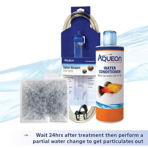 Aqueon Freshwater Aquarium Water Clarifier, Clears Cloudy Fish Tank Water, Safe to Use with Fish and Plants - 8 Ounces - size: 16 Fluid Ounces