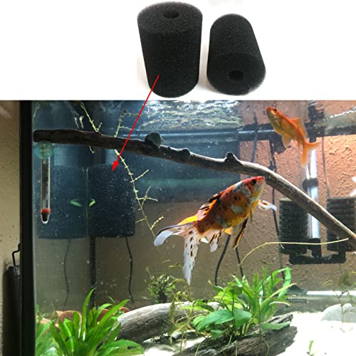 3 Pack Foam Filter Sponges for Canister Filters for Aquaclear 70/110 Filters X-Large Overflow Filter Box Intake Round Pre-Filter 5.91" x 4.13" - size: 3 PCS