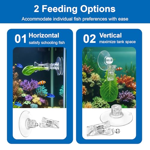 Xinjoduz 8 PCS Suction Cup Clips, Aquarium Clips, Transparent Small Suction Cups for Glass, Aquarium Suctions Cups, Window SuctionCup Clip for Shower Curtain Feeder Fish Tank Accessories