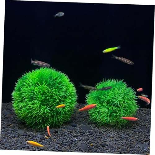 Fish Tank Aquatic Plant Artificial Plants s 6pcs Artificial Grass Green Plastic Aquarium Decorate Home Decor Faux Plant Aquarium Plastic Grass - size: 9x9cm