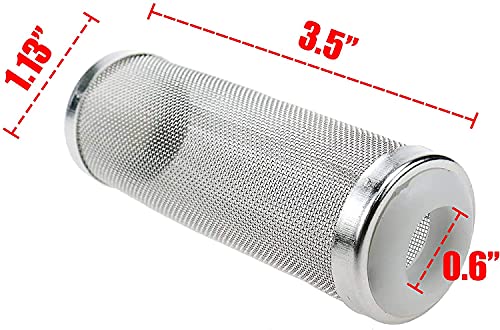 Xiaoyztan Aquarium Filter Cover,0.63 Inch / 16mm Stainless Steel Aquarium Filter Intake Cover,Shrimp Filter Guard Metal Fish Tank Filter Intake Strainer,Pack of 1