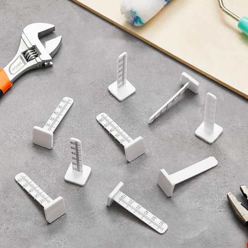 50 Pcs Self Leveling Pins 2.36 Inches (60 Mm) Level Stick Pegs for Tile Stone Ceramic and Floor Concrete Tools