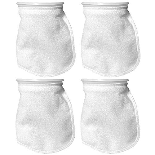 Sock Filters - 100 Micron - Aquarium Felt Filter Bags - Custom Made in USA (7 Inch Ring by 12 Inch Long 4 Pack) - color: 4 Pack, size: 7 Inch Ring by 12 Inch Long