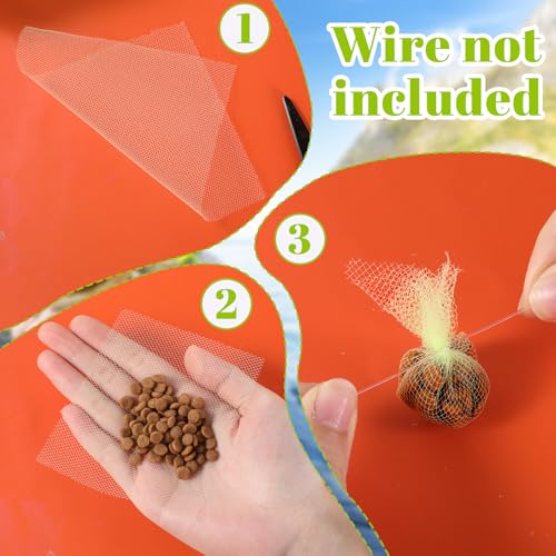Fishing Soft Spawn Net, 2 Rolls Baits Bags for Fishing Mesh Catfish Bait Holder Bags Spawn Net 5.9'' Wide 72 Ft Spawns Sac Netting Sack Fishings Accessories for Roe Bag Fishings Equipment Tackle