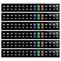 AQUANEAT 6 PCS Aquarium Thermometer Strips, Fish Tank Thermometer Sticker, Terrarium Water Temperature Test (0.71" x 5.13") - size: 0.71" x 5.13"