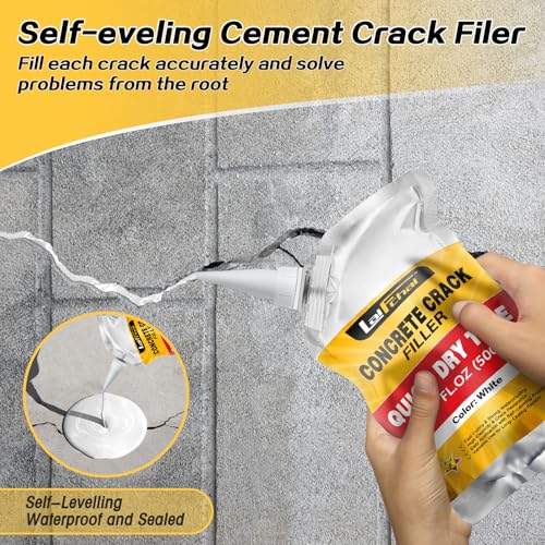 Concrete Crack Filler, Cement Crack Filler, Fast-Drying Crack Filler, Self-Leveling Caulking Sealan Effectively Repairs Cracks in Driveways, Sidewalks, Patios, and Window Sills (2 Pack - 2.2LB) - style: 2 Pack - 2.2LB