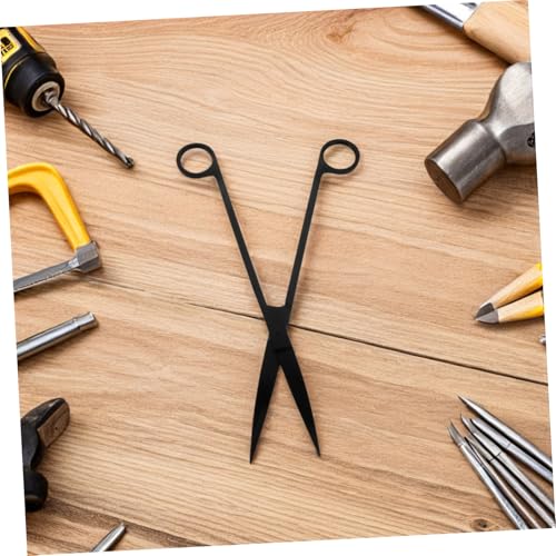 Toddmomy 1 Set Versatile Stainless Steel Scissors Tweezers and Spatula for Efficient Aquarium Maintenance Aquascaping Fish Tank Care Set