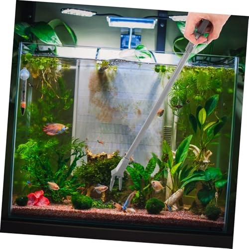 Fish Tank Plant Tweezers Pool Pliers Aquarium Tong Large Aquarium Net Curved Fish Tank Tubing Aquarium Grabber Tool Aquarium Plant Aqua Aquarium Tweezers Long Black